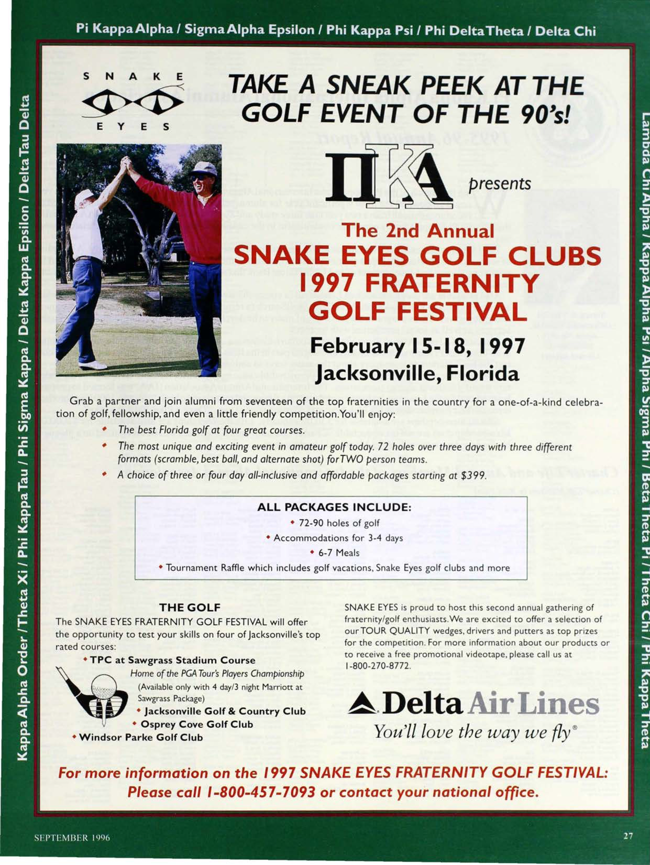 1997 Snake Eyes Fraternity Golf Festival